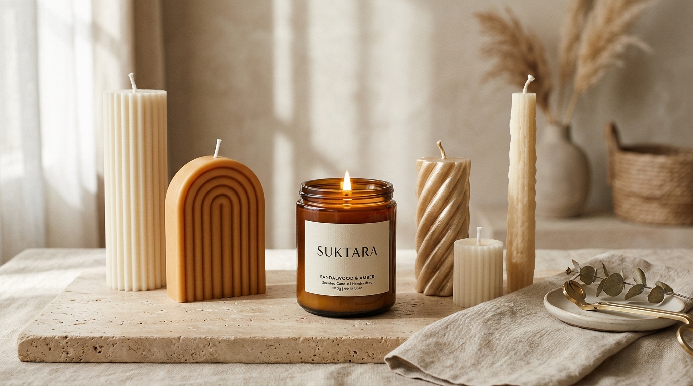Suktara Handcrafted Aesthetic and Scented Candles
